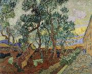 Vincent Van Gogh The Garden of the Asylum in St.Remy china oil painting artist